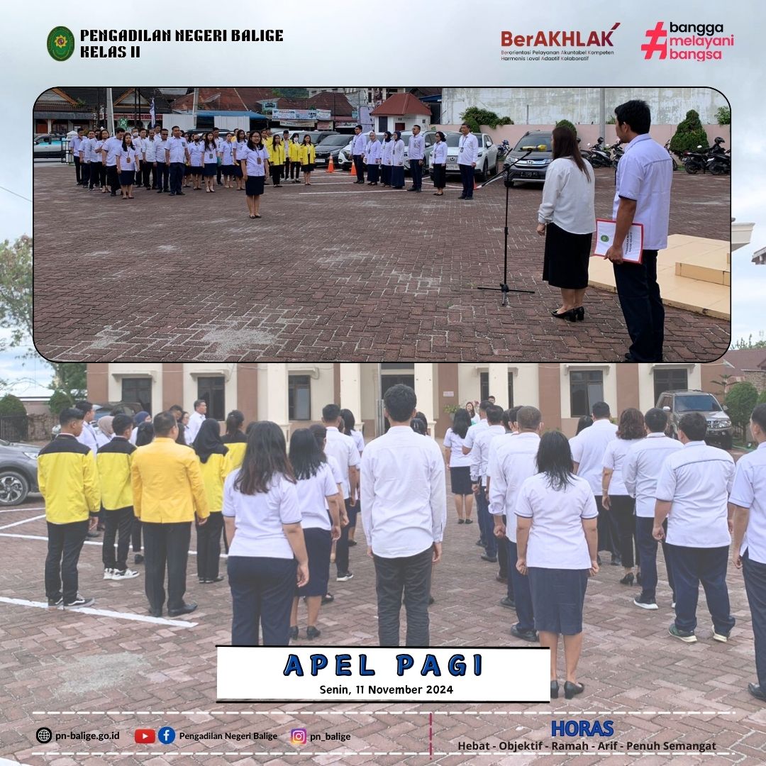 KEGIATAN APEL PAGI